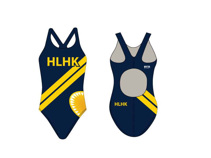 HLHK Swim Team 2019 Custom Thick Strap Women's Suit