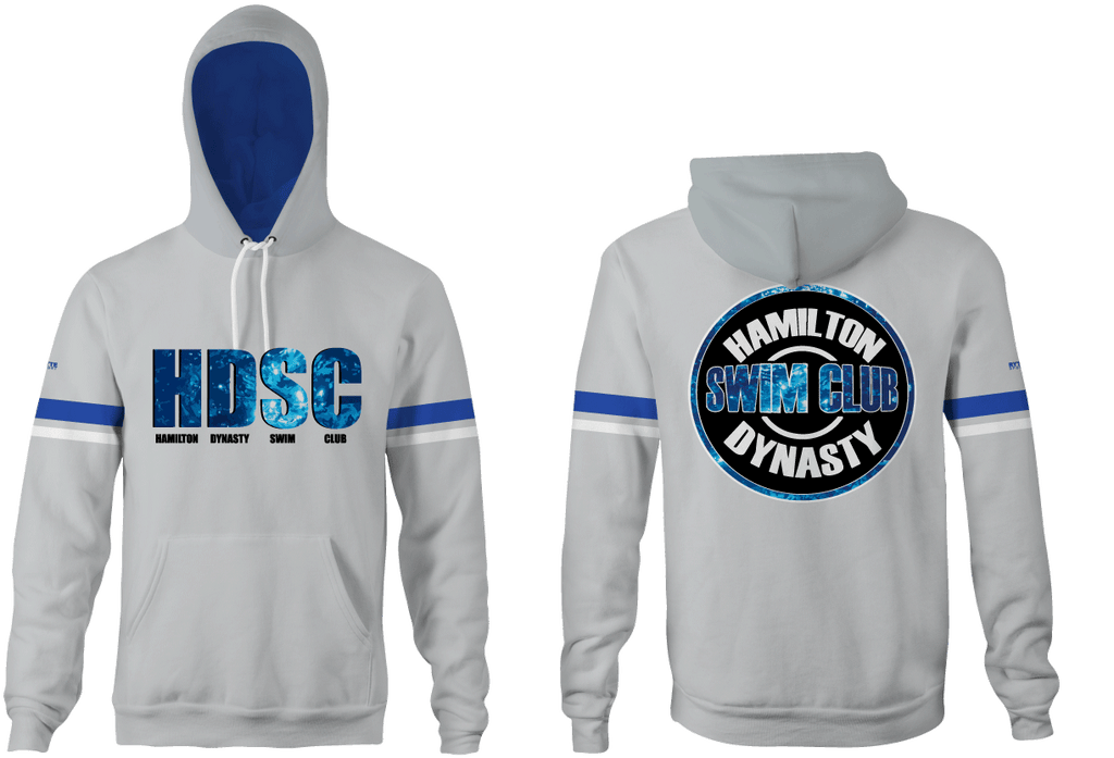 Hamilton Dynasty Swim Club Custom Gray Unisex YOUTH Hooded Sweatshirt