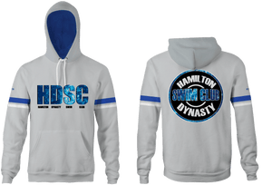 Hamilton Dynasty Swim Club Custom Gray Unisex Adult Hooded Sweatshirt
