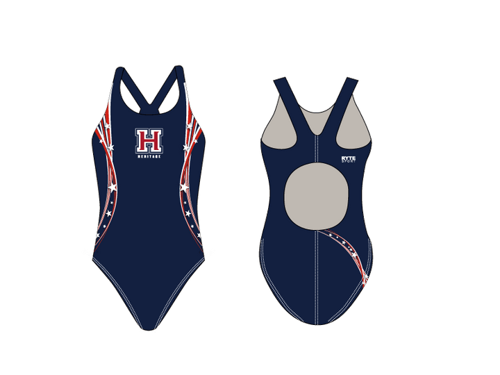 Heritage High School Thick Strap Women's Swim Suit RYTE Sport