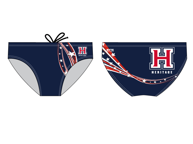 Heritage High School Swim Brief RYTE Sport
