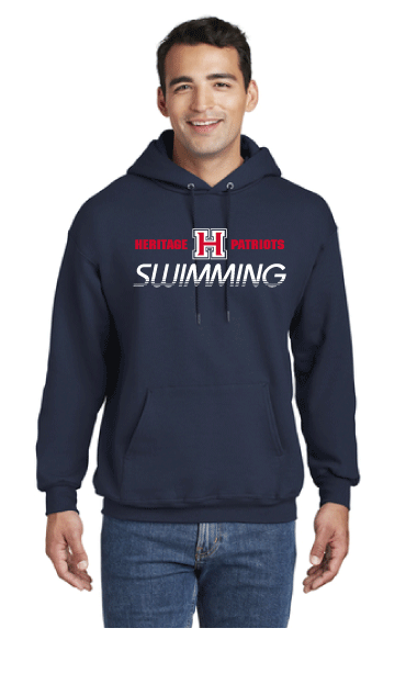 Heritage High School Swim  Pullover Hooded Sweatshirt RYTE Sport