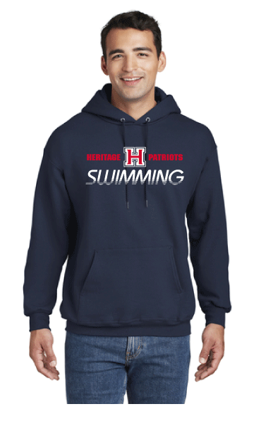 Heritage High School Swim  Pullover Hooded Sweatshirt