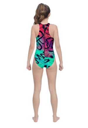 Graffiti 1989 Women's Water Polo Suit T6