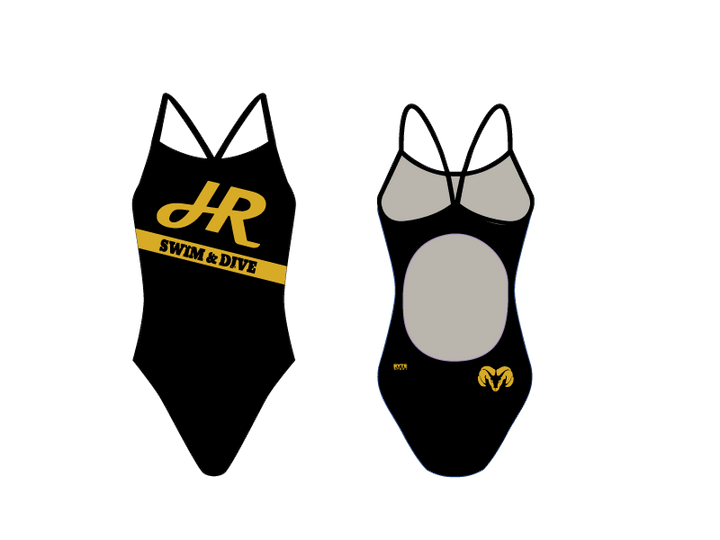 Holt Swim & Dive Team Custom Women's Active Back Thin Strap Swimsuit T6