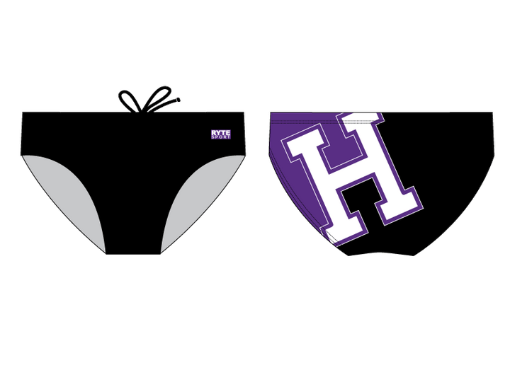 Hoover High School Custom Men's Water Polo Brief - Personalized RYTE Sport