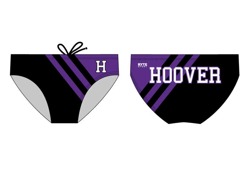 CUSTOM Hoover High School Water Polo Men's Brief - Personalized