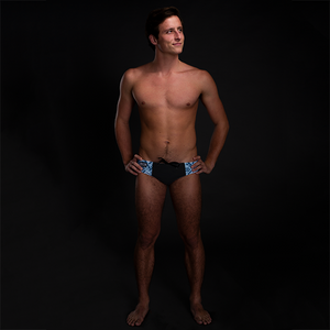 Ikat Black Men's Swim & Water Polo Brief RYTE Sport