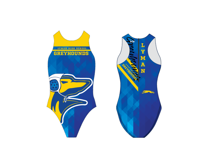 Lyman High School 2024 Custom Women's Water Polo Suit RYTE Sport