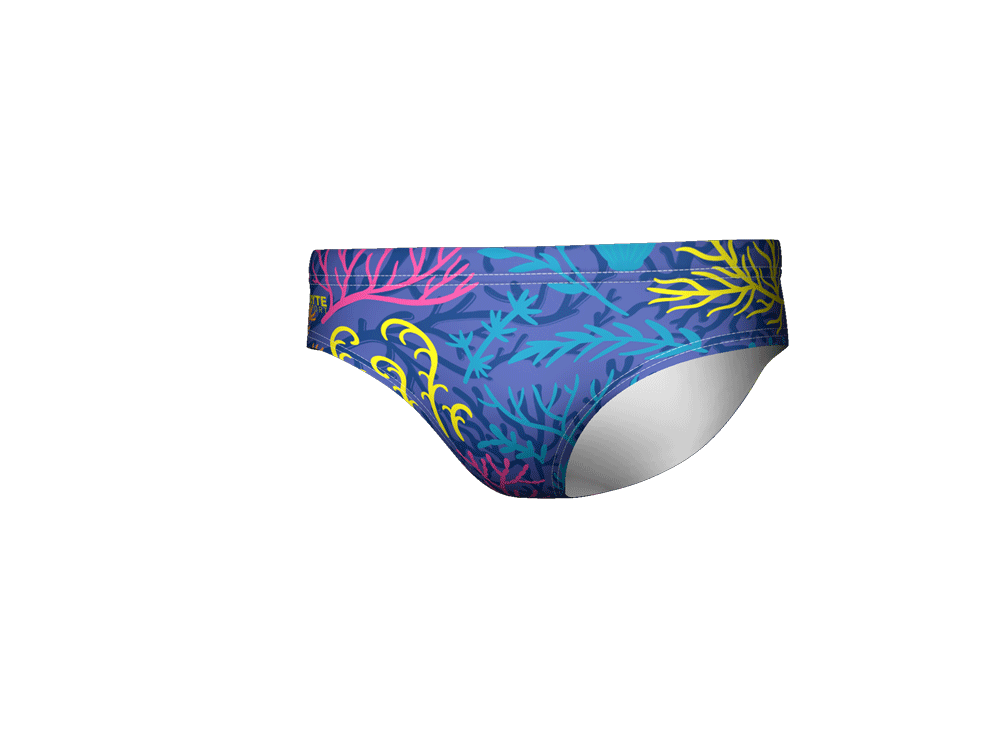Neon Coral Men's Swim & Water Polo Brief RYTE Sport