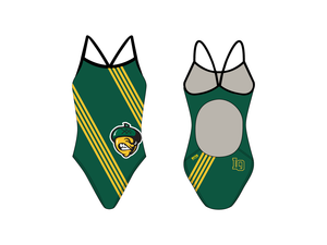 Live Oak High School Swim Team 2019 Active Back Thin Strap Swimsuit T6
