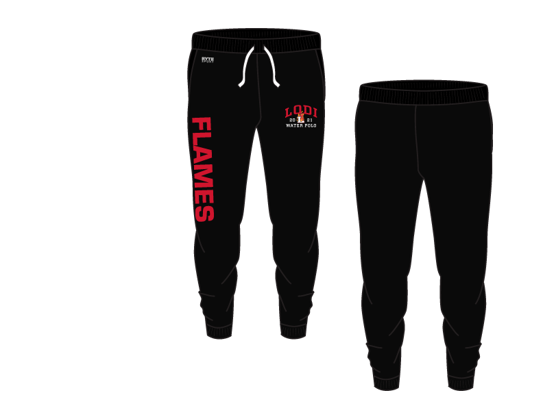 Lodi Water Polo Black Adult Unisex Jogger Sweatpants RYTE Sport