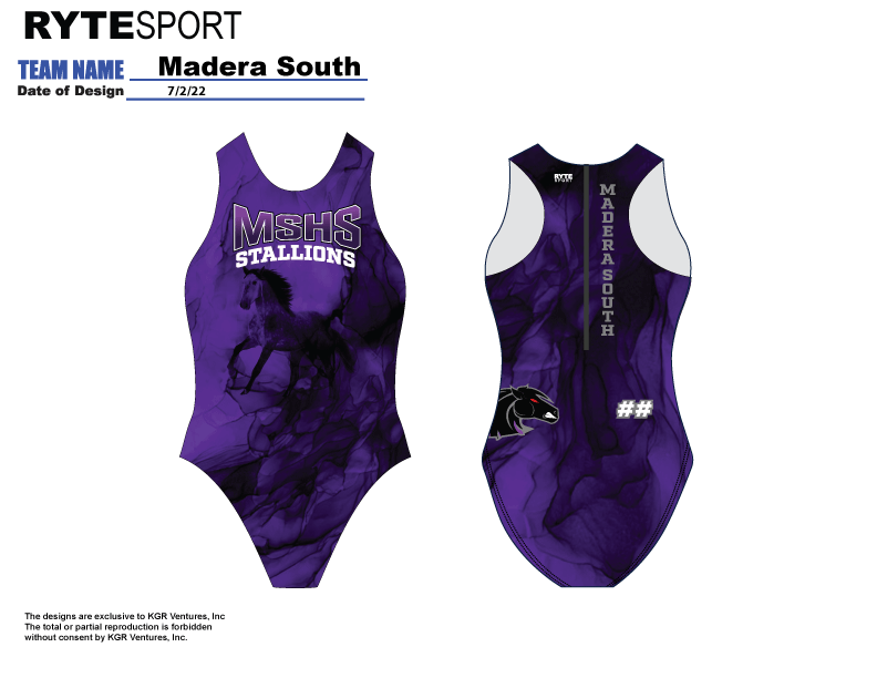 CUSTOM Madera South Women's Water Polo Suit 2022