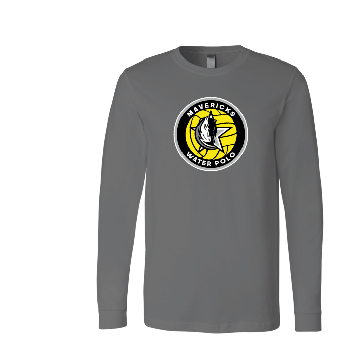 Mavericks Water Polo Club Custom Charcoal Unisex Jersey Long Sleeve Tee RYTE Sport