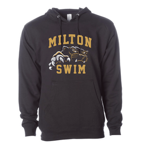 Milton Black Hooded Pullover Sweatshirt RYTE Sport