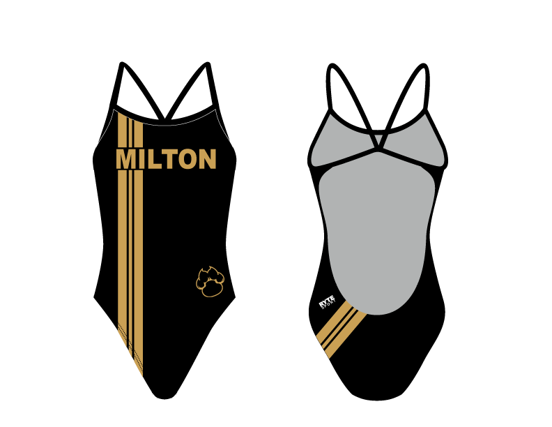 Milton Open Back Thin Strap Swimsuit RYTE Sport