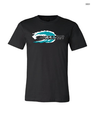 Modesto Mavericks Custom Black Unisex Jersey Short Sleeve Tee RYTE Sport