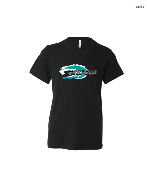Modesto Mavericks Custom Black Youth Unisex Jersey Short Sleeve Tee RYTE Sport