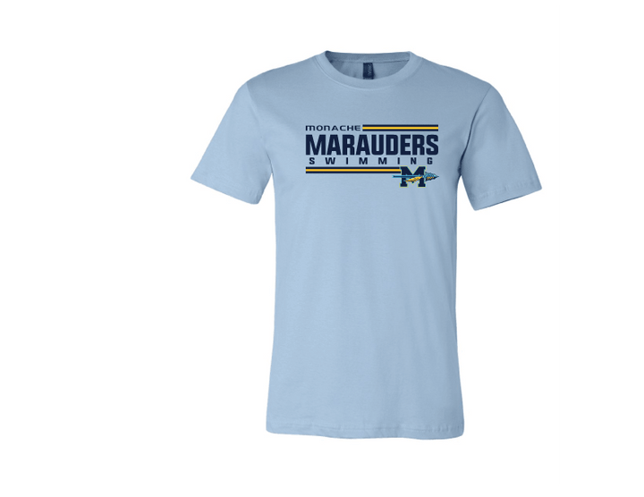 Monache High School Swim 2020 Custom Light Blue Cotton Unisex T-Shirt RYTE Sport