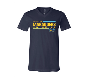 Monache High School Swim 2020 Unisex Jersey Short Sleeve V-Neck Tee RYTE Sport