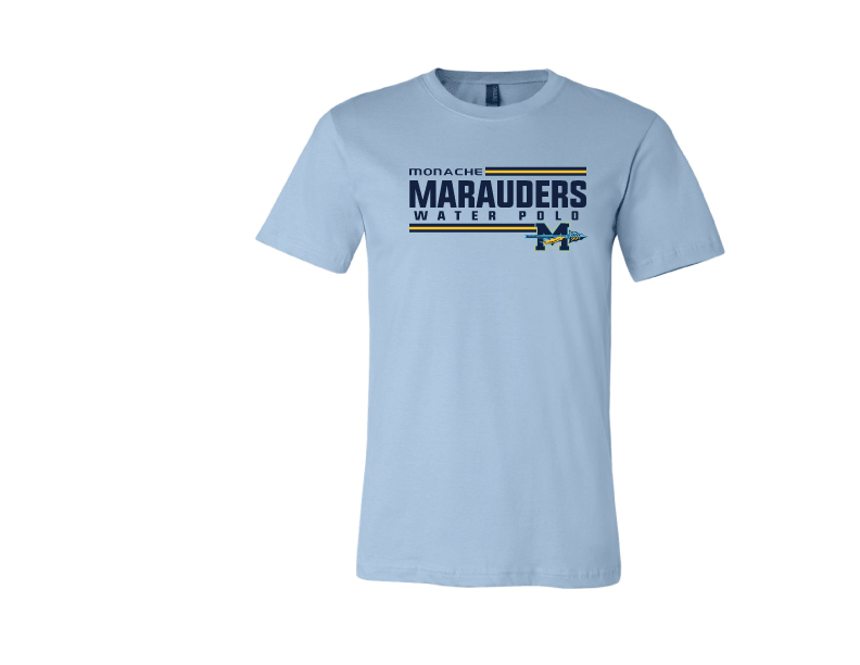 Monache High School Water Polo 2020 Custom Light Blue Cotton Unisex T-Shirt RYTE Sport