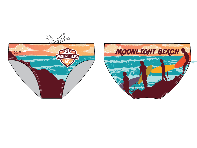 Moonlight Beach Water Polo Club Custom Men's Brief RYTE Sport
