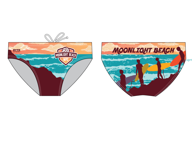 Moonlight Beach Water Polo Club Custom Men's Brief