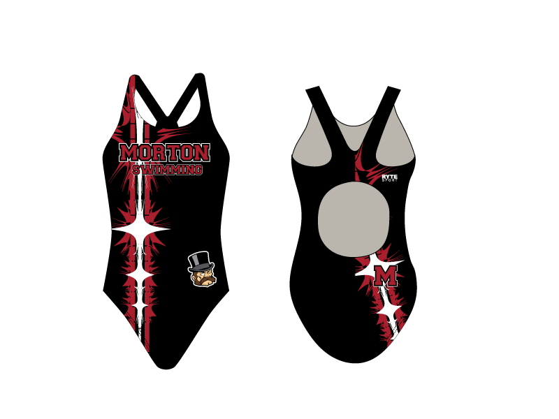 Hammond Morton High School Swim 2019 Custom Thick Strap Women's Swim Suit T6 - BD