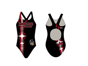 Hammond Morton High School Swim 2019 Custom Thick Strap Women's Swim Suit T6 - BD