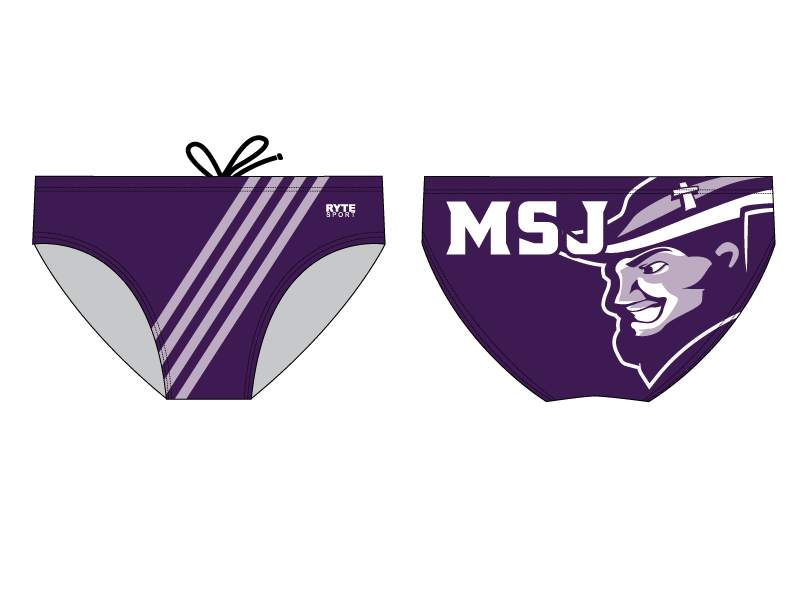 CUSTOM Mount Saint Joseph Water Polo Custom Men's Water Polo Brief - Personalized RYTE Sport