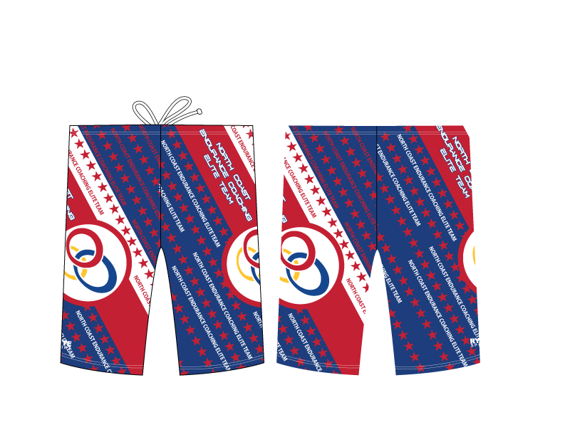 North Coast Endurance Coaching Elite Team Stars Design Custom Men's Jammer T6