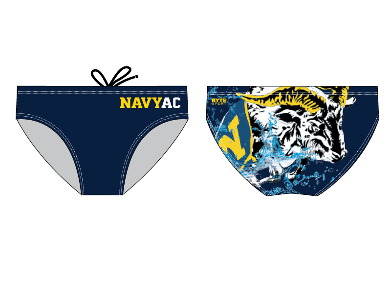 Navy Aquatics Club Custom Mens Water Polo Suit