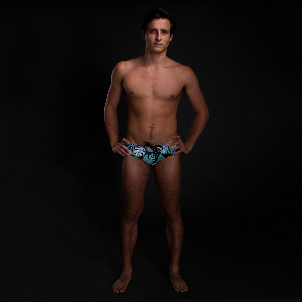 Neon Jungle Full Print Men's Swim & Water Polo Brief