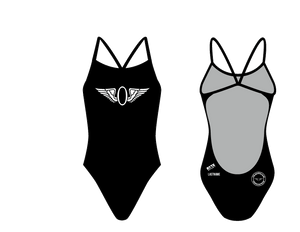 Olympic Club Triathlon Team Women’s Open Back Thin Strap Swimsuit 2019 T6