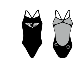 Olympic Club Triathlon Team Women’s Open Back Thin Strap Swimsuit 2019 T6