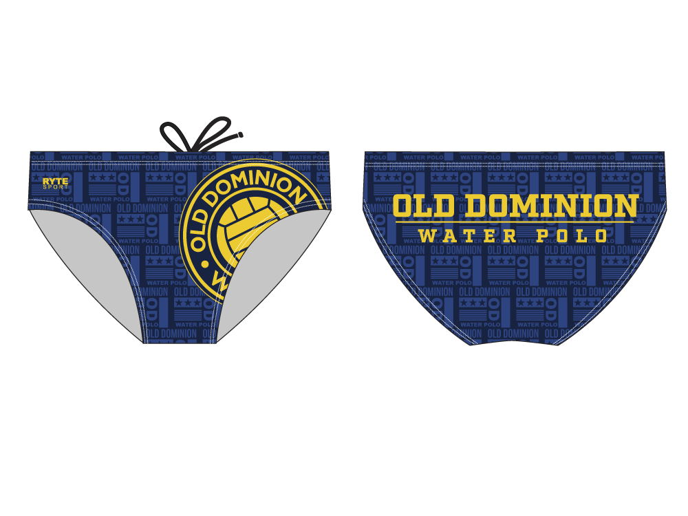 Old Dominion Water Polo 2019 Custom Men's Water Polo Brief RYTE Sport