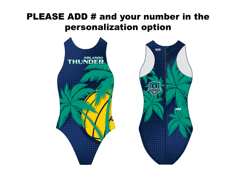 Orlando Thunder Custom Women's Water Polo Suit T6