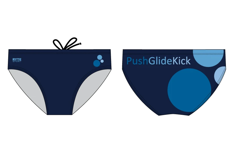 Push Glide Kick Custom Men's Swim Brief RYTE Sport