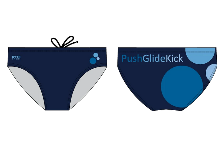 Push Glide Kick Custom Men's Swim Brief RYTE Sport