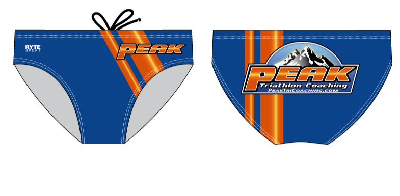 Peak Triathlon Coaching Custom Men's Swim Brief RYTE Sport