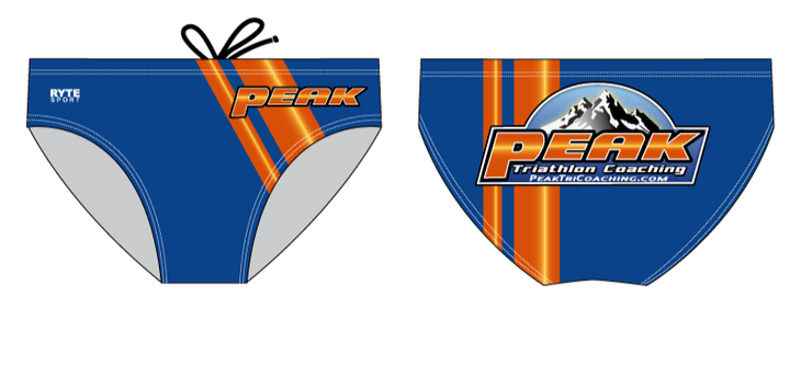 Peak Triathlon Coaching Custom Men's Swim Brief RYTE Sport