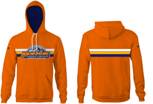 Peak Triathlon Coaching Custom Orange Unisex Adult Hooded Sweatshirt RYTE Sport