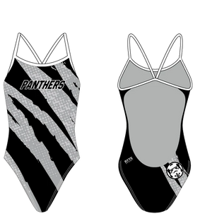 Perris High School Swim 2020 Custom Women’s Open Back Thin Strap Swimsuit RYTE Sport