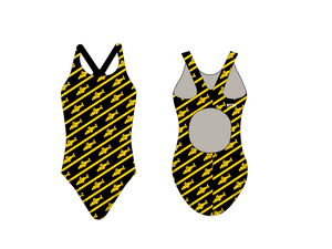 Waverly Piranhas Swim 2019 Custom Thick Strap Women's Swim Suit RYTE