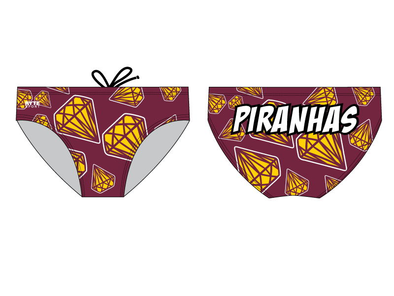 Piranhas Swim Team 2019 Custom Men's Swim Brief RYTE Sport