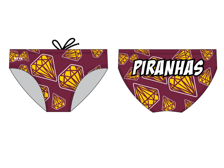 Piranhas Swim Team 2019 Custom Men's Swim Brief RYTE Sport