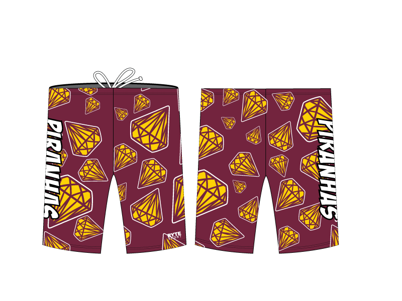 Piranhas Swim Team 2019 Custom Men's Jammer T6 - BD