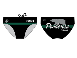 Ponderosa High School Water Polo Custom Men's Swim & Water Polo Brief