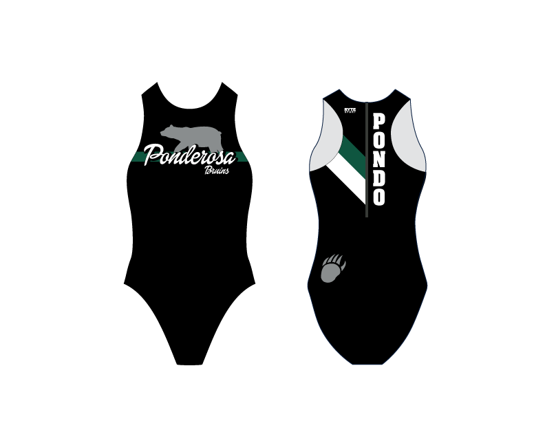 Ponderosa High School Water Polo Custom Women's Water Polo Suit
