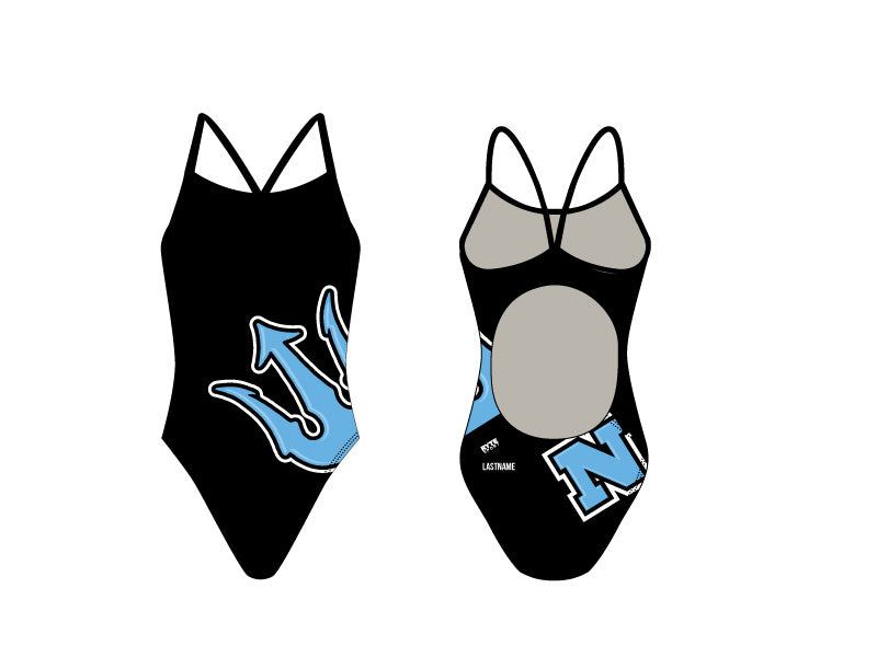 Porterville Swim Team Active Back Thin Strap Swimsuit RYTE Sport